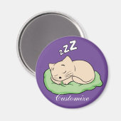 Schlafen Kitty Thunder_Cove Magnet (Vorderseite/Rückseite)