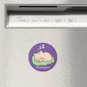 Schlafen Kitty Thunder_Cove Magnet (In Situ (Geschirrspüler))