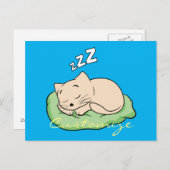 Schlafen Kitty Thunder_Cove Postkarte (Vorne/Hinten)