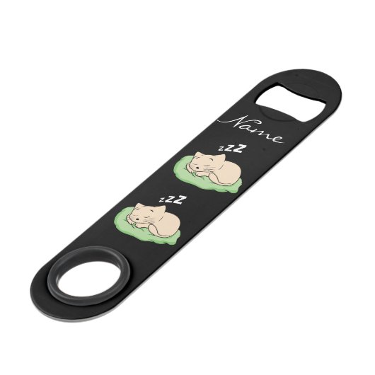 Schlafen Kitty Thunder_Cove Speed Flaschenöffner (Vorderseite Schrägansicht)