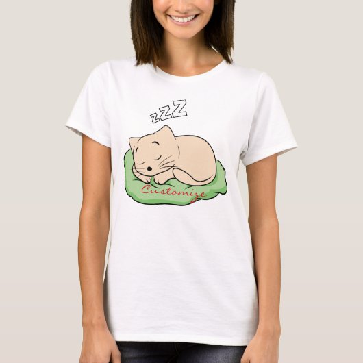 Schlafen Kitty Thunder_Cove T-Shirt (Vorderseite)