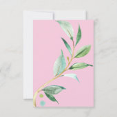 Schlafen Koala Baby Dusche Rosa Einladung (Rückseite)