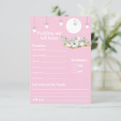 Schlafen Koala Baby Dusche Vorhersagen & gut wolle Einladung (Stehend Vorderseite)