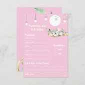 Schlafen Koala Baby Dusche Vorhersagen & gut wolle Einladung (Vorne/Hinten)