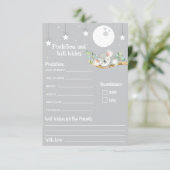 Schlafen Koala Baby Dusche Vorhersagen & gut wolle Einladung (Stehend Vorderseite)