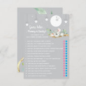 Schlafen Koala Baby Shower Game Guess Wer? Einladung (Vorne/Hinten)