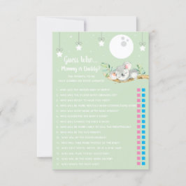 Schlafen Koala Baby Shower Game Guess Wer? Invita Einladung