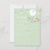 Schlafen Koala Baby Shower Game Let's Mingle! Invi Einladung (Vorderseite)