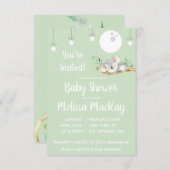 Schlafen Koala Kinderdusche Einladung (Vorne/Hinten)