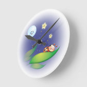Schlafen Ladybug Wall Clock Runde Wanduhr (Winkel)