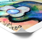 Schlafen Mama und Kindermädchen ART Poster (Ecke)