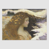 Schlafen Meerjungfrau Träumen von goldenen Muschel Seidenpapier (Vorderseite)