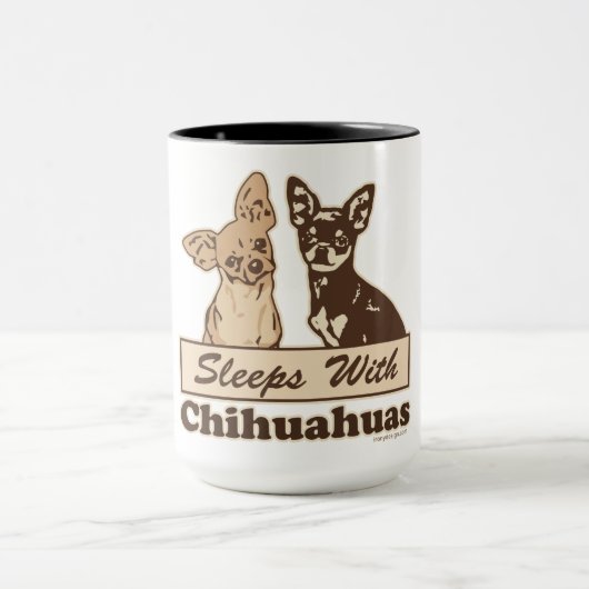 Schlafen mit Chihuahuuuas Tasse (Zentrum)