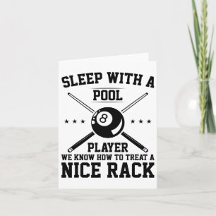 Schlafen mit einem Pool-Player Wir wissen, wie man Karte