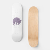 Schlafen mit grauem Katzen und Kletterdoodles Skateboard (Vorderseite)