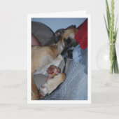 Schlafen mit Knochen Karte (Vorderseite)