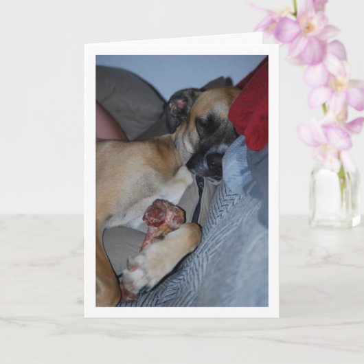 Schlafen mit Knochen Karte (Orchidee)