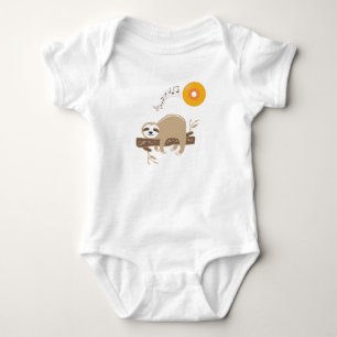 Schlafen mit Musik Vinyl Record Sun Baby Strampler