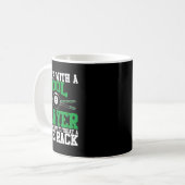 Schlafen mit Pool Player Schöner Rack Funny Billia Kaffeetasse (Vorderseite Links)