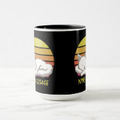 Schlafen mit weißer Katze Tasse (Zentrum)