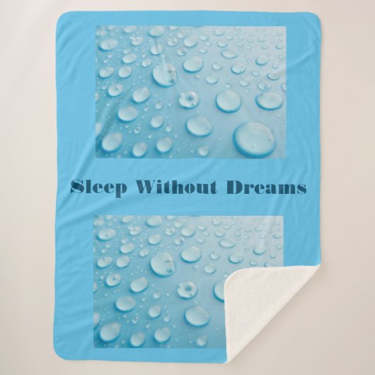Schlafen ohne Träume Eigener Text Wasser fällt Fot Sherpadecke (Vorderseite)