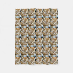 Schlafen orange Tabbykatze Fleecedecke