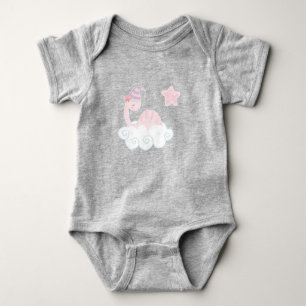 Schlafen Pink Dinosaurier Baby Bodysuit Baby Strampler