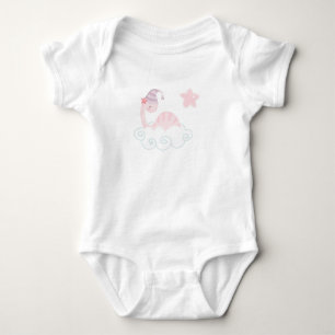 Schlafen Pink Dinosaurier Baby Bodysuit Strampler