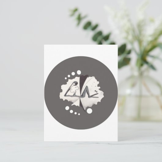 SCHLAFEN POSTKARTE (Stehend Vorderseite)