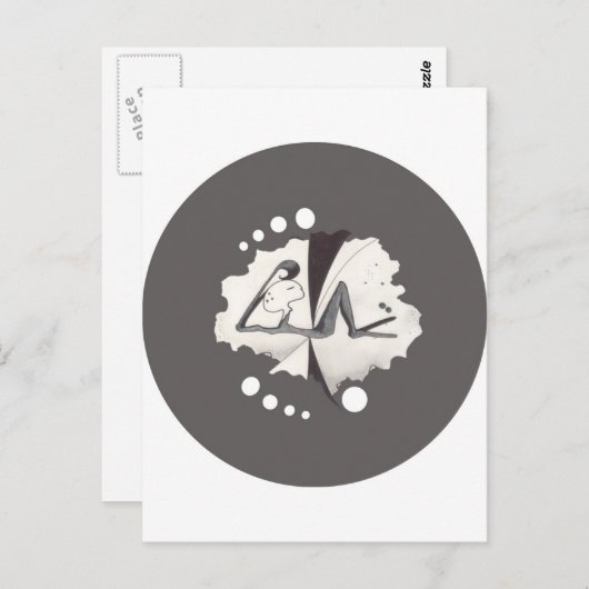 SCHLAFEN POSTKARTE (Vorne/Hinten)