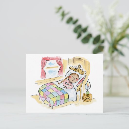 schlafen postkarte (Stehend Vorderseite)