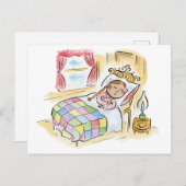 schlafen postkarte (Vorne/Hinten)