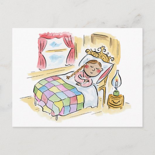 schlafen postkarte (Vorderseite)