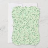 Schlafen Raccoon Babydusche Woodland Einladung (Rückseite)