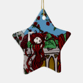 Schlafen Rapunzel Keramikornament (Rechts)