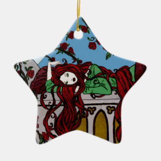 Schlafen Rapunzel Keramikornament