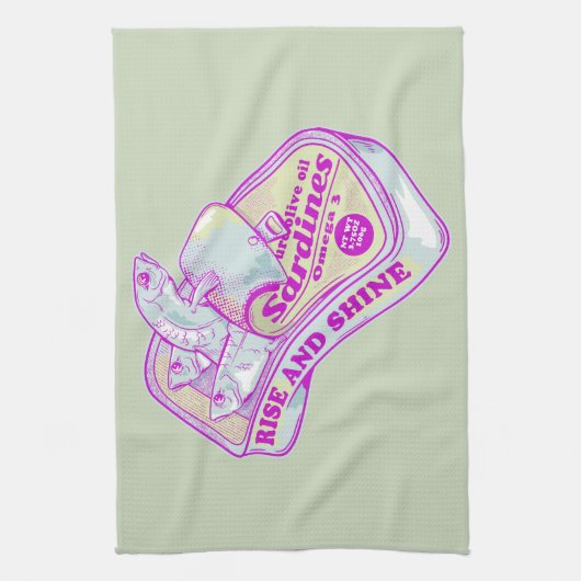 SCHLAFEN SARDINEN RISE UND SCHEIN GESCHIRRTUCH (Vertikal)