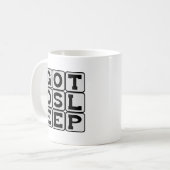 Schlafen, Schlafen bitte Kaffeetasse (Vorderseite Links)