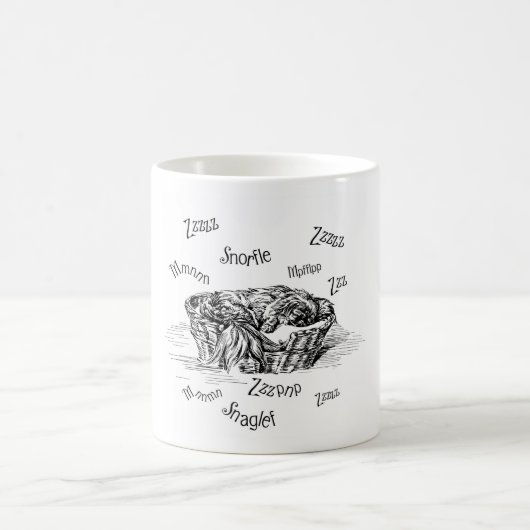 Schlafen Schnarchen Pekingese Doggie Kaffeetasse (Mittel)