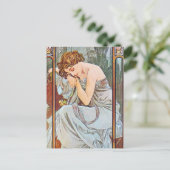 Schlafen Schöne Frau Postkarte (Stehend Vorderseite)