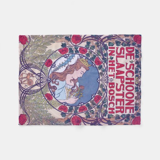 Schlafen Schönheit, Deckkunst, Van Caspel Fleecedecke (Vorderseite (Horizontal))