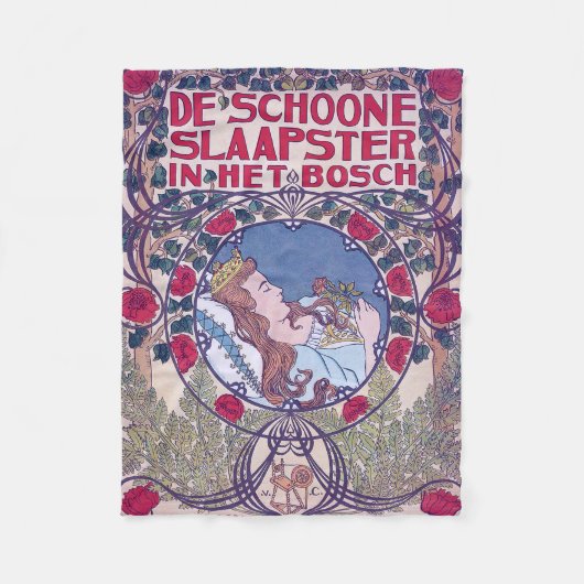 Schlafen Schönheit, Deckkunst, Van Caspel Fleecedecke (Vorderseite)