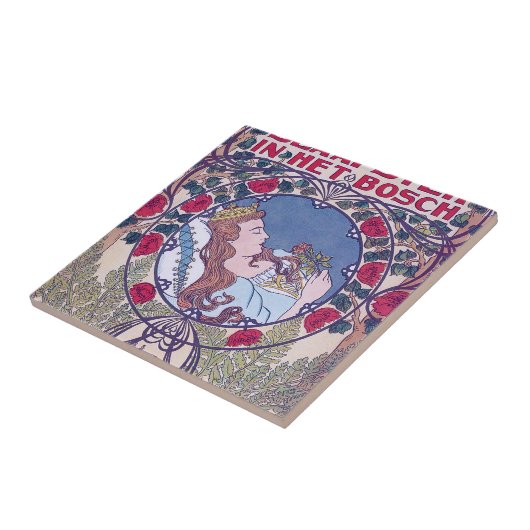 Schlafen Schönheit, Deckkunst, Van Caspel Fliese (Seite)