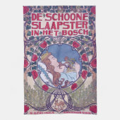 Schlafen Schönheit, Deckkunst, Van Caspel Geschirrtuch (Vertikal)