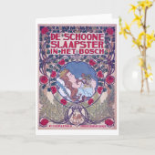 Schlafen Schönheit, Deckkunst, Van Caspel Karte (Gelbe Blume)