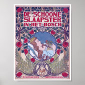 Schlafen Schönheit, Deckkunst, Van Caspel Poster (Vorne)