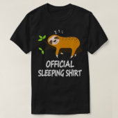 Schlafen Shirt Pajamas Nachtkleid Sloth Geschenk N (Design vorne)