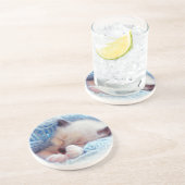 Schlafen Siamese Kitten Paws Getränkeuntersetzer (Seite)