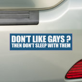 SCHLAFEN SIE DANN NICHT WIE GAYS -.png Autoaufkleber (Auf Auto)
