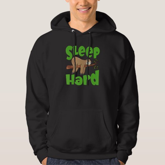 Schlafen Sie fest schlafend Hoodie (Vorderseite)